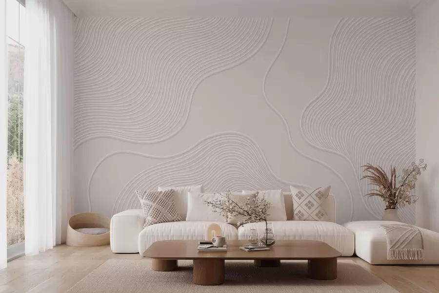 fototapet Relief abstract cu linii ondulate w05689