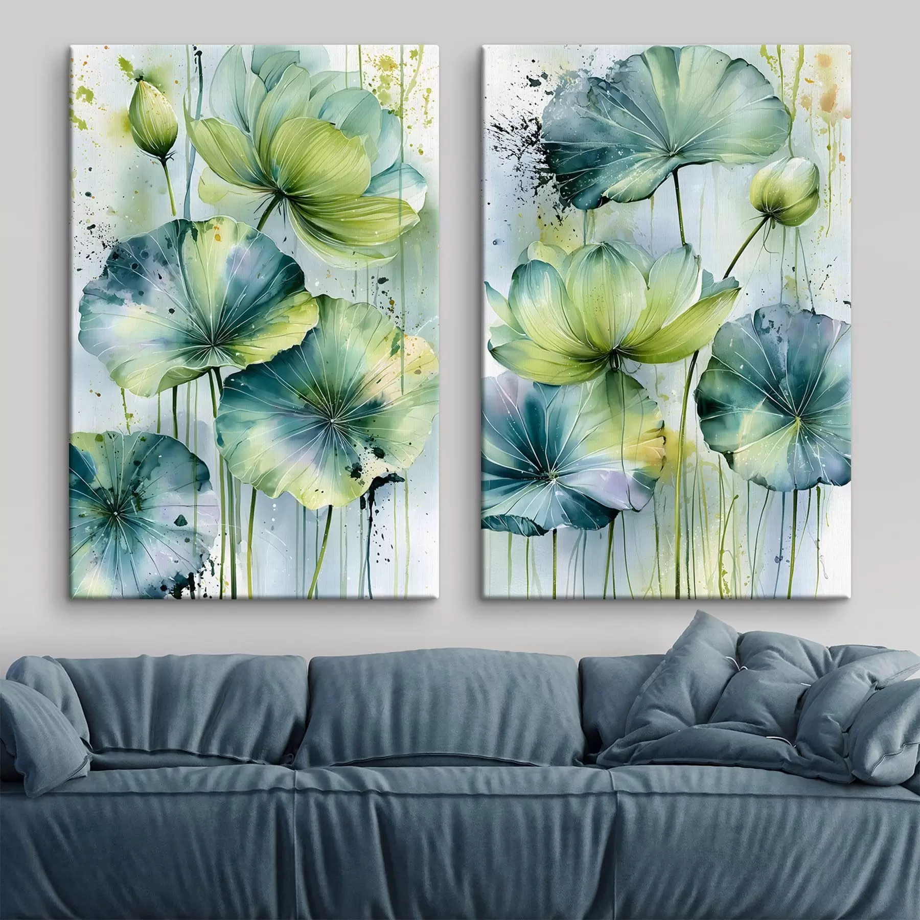 Tablouri crini în stil acuarelă m30622