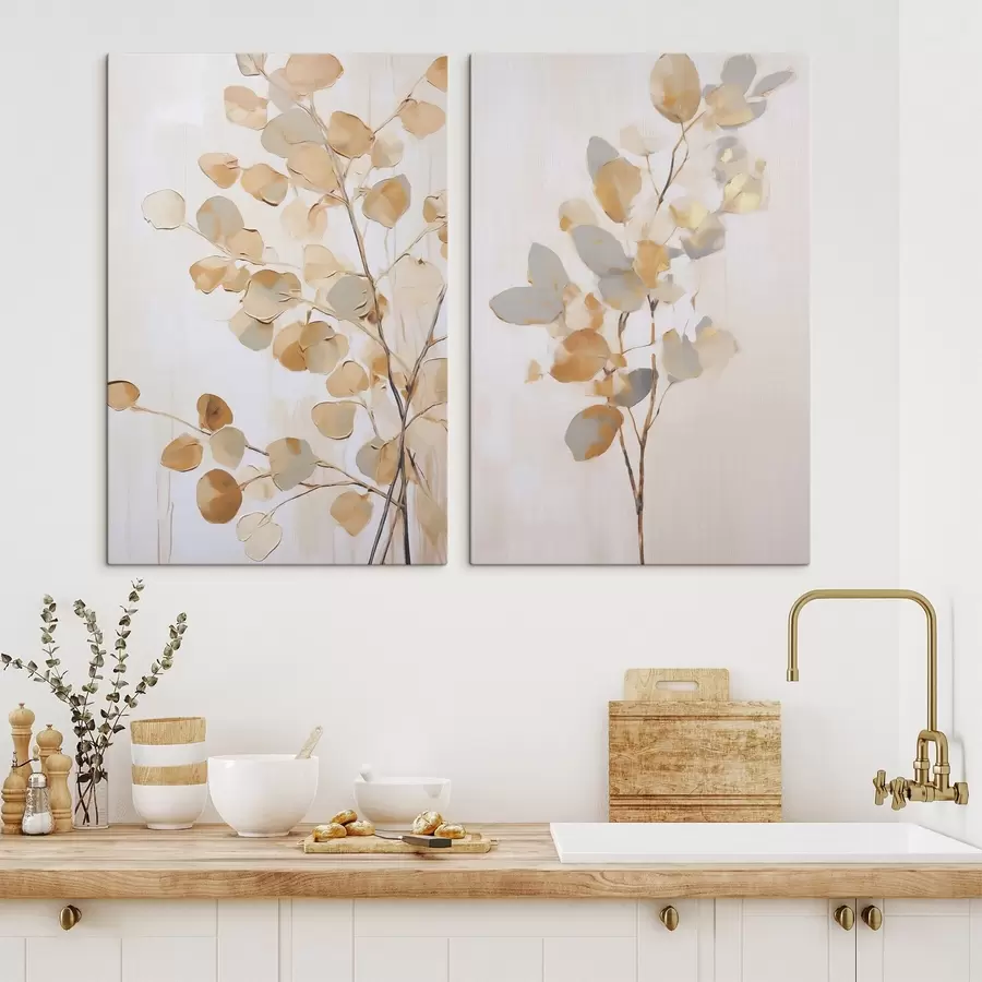 Tablouri Imitare abstractă a unei ramuri în pictură m30615