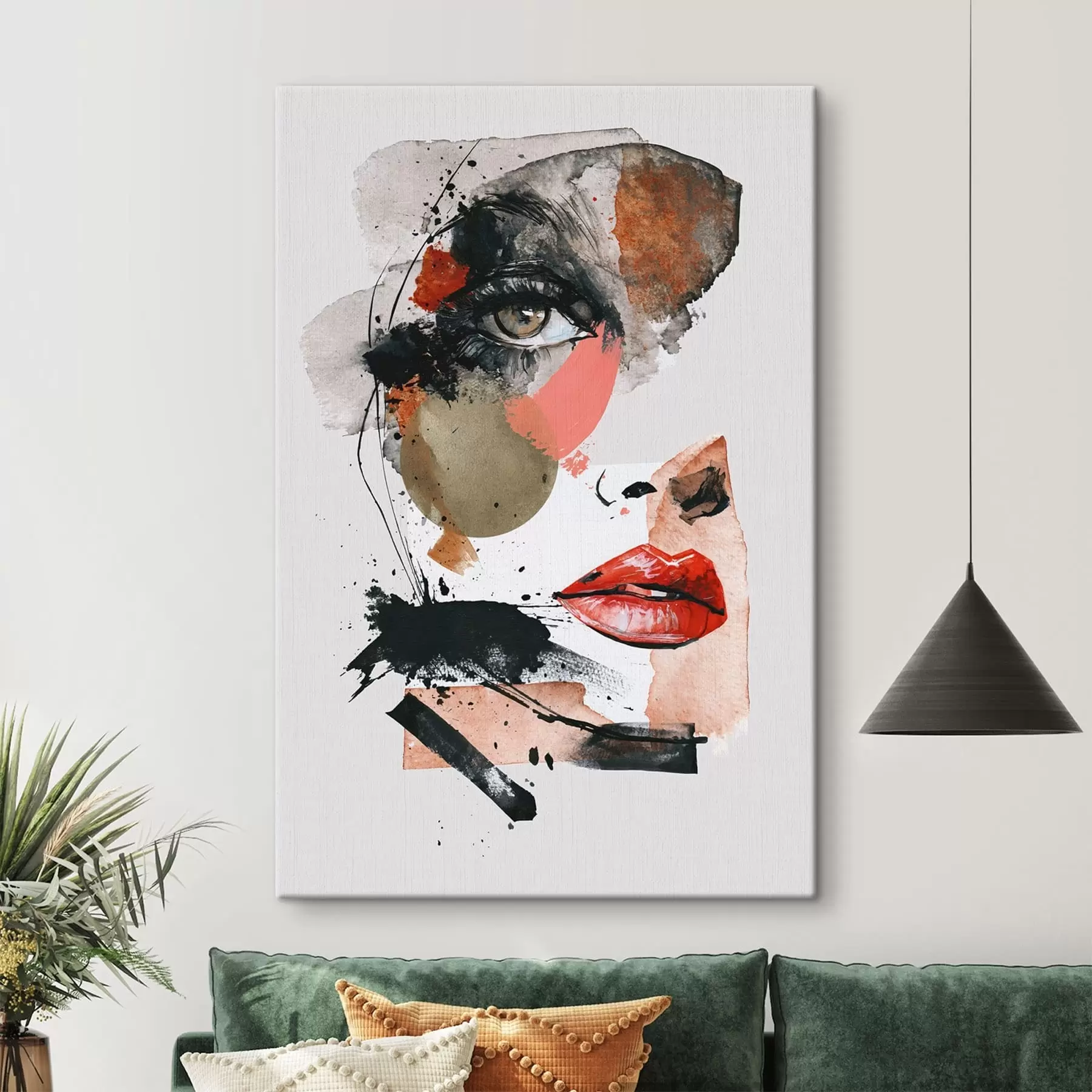 Tablouri Chipul abstract al unei femei s49521