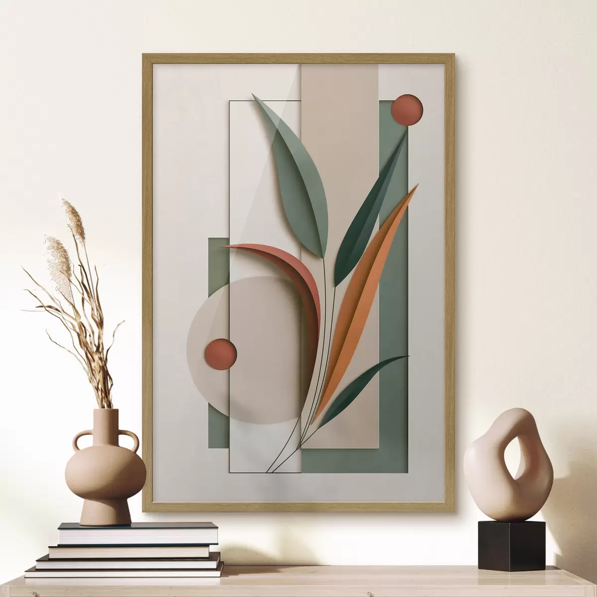 Poster Compoziție botanică geometrică f49417
