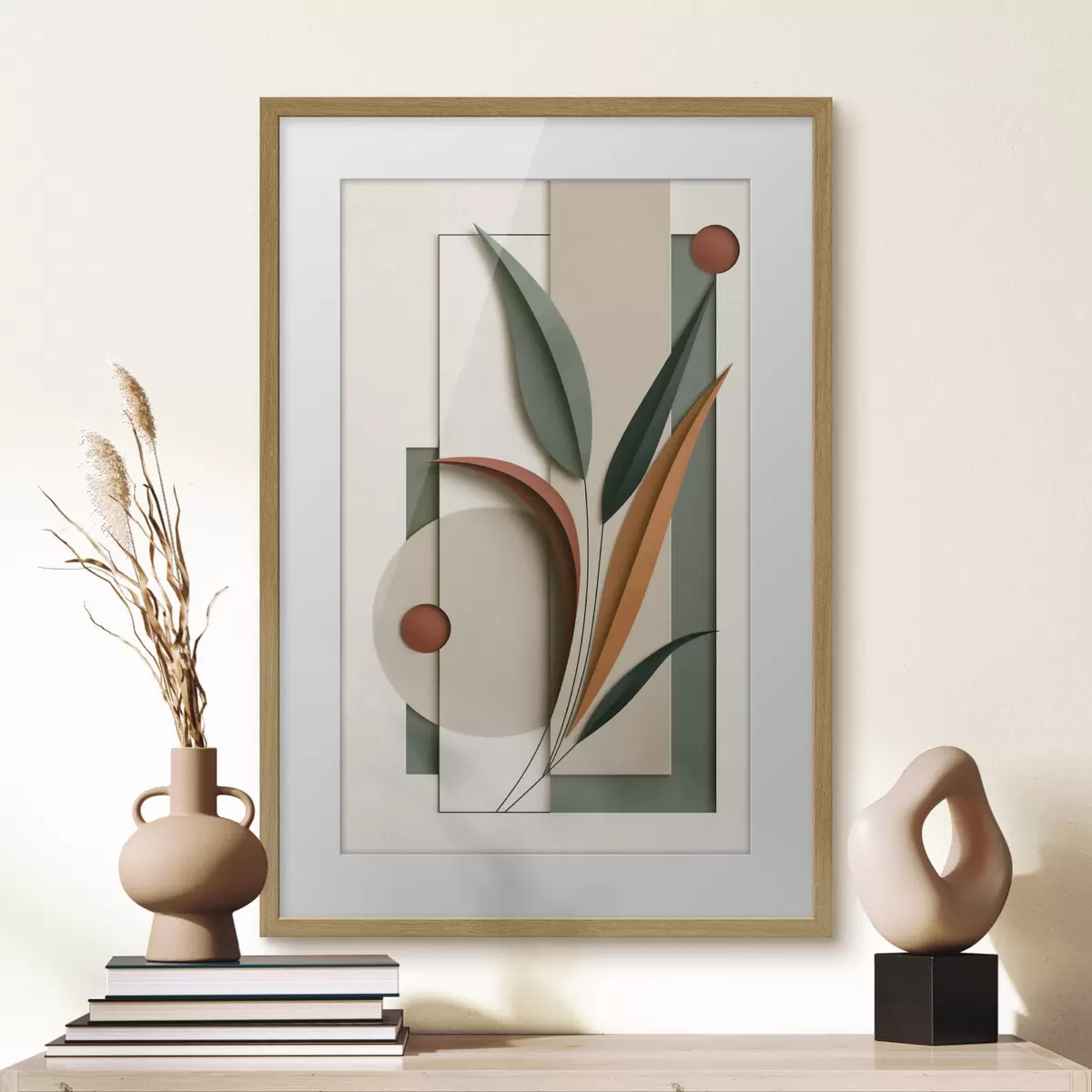 Poster Compoziție botanică geometrică f49417