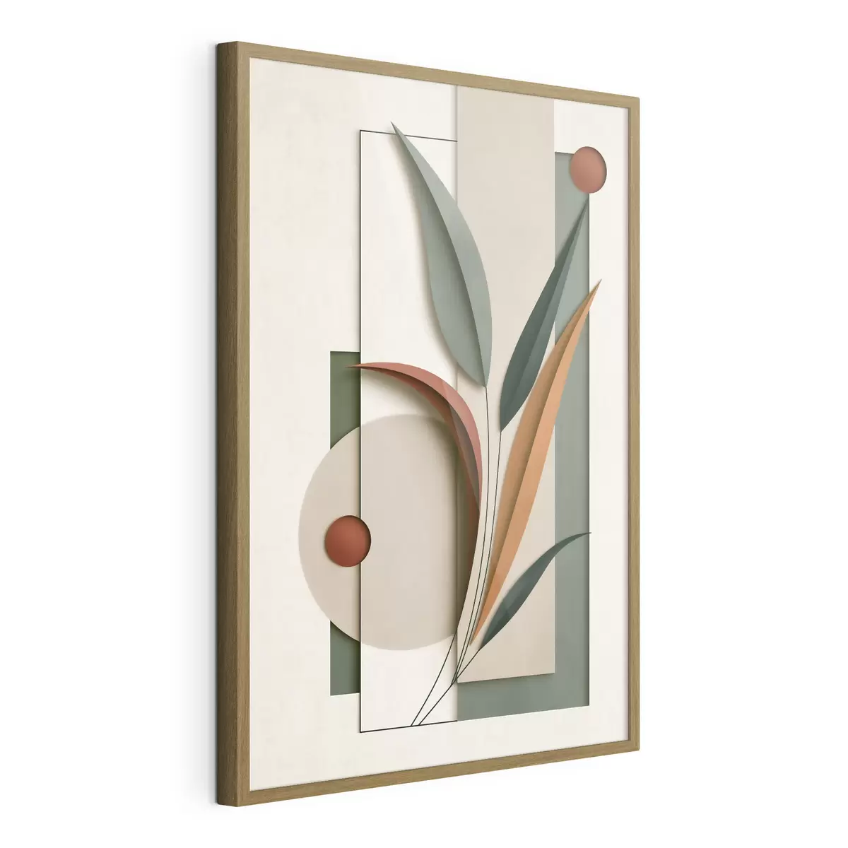 Poster Compoziție botanică geometrică f49417