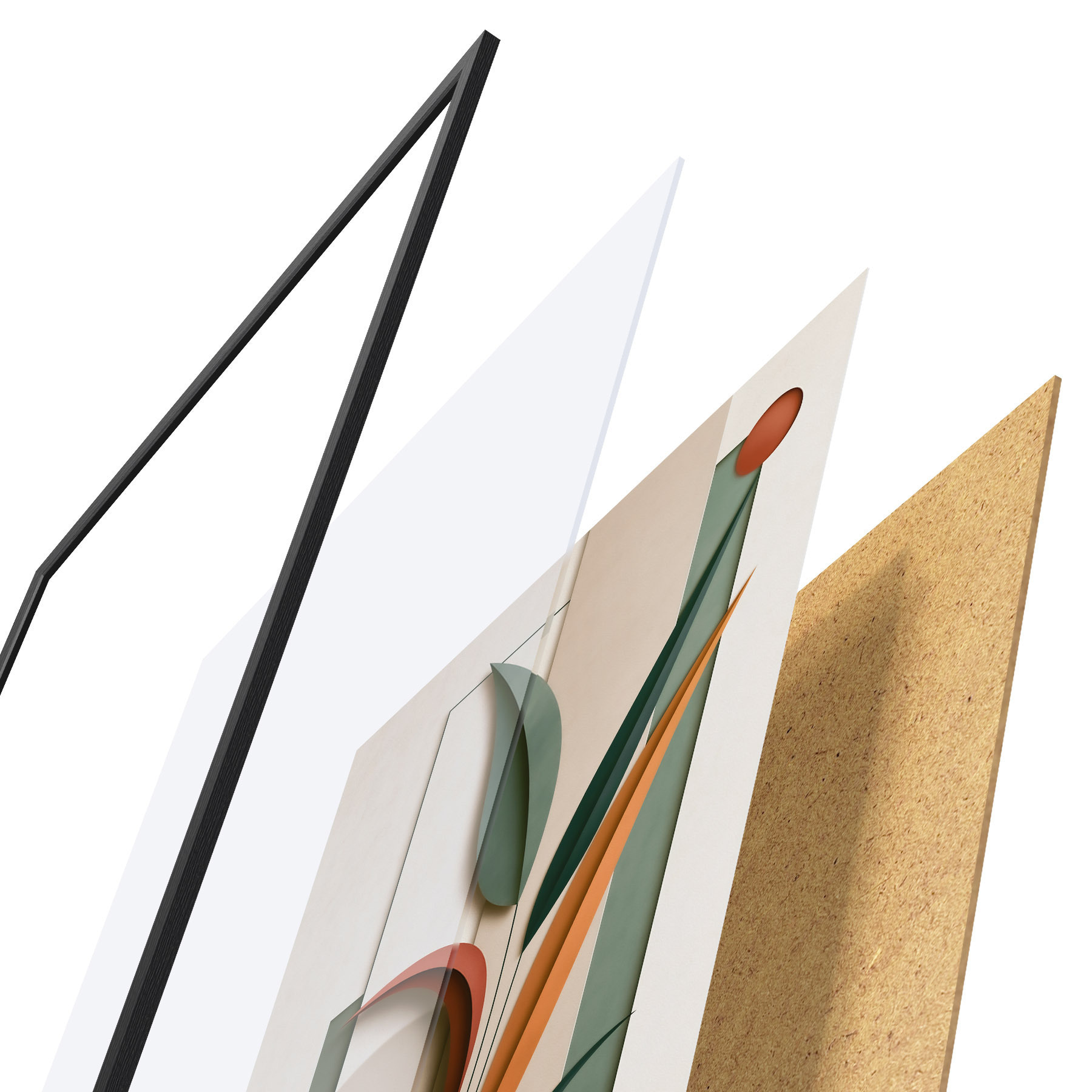Poster Compoziție botanică geometrică f49417