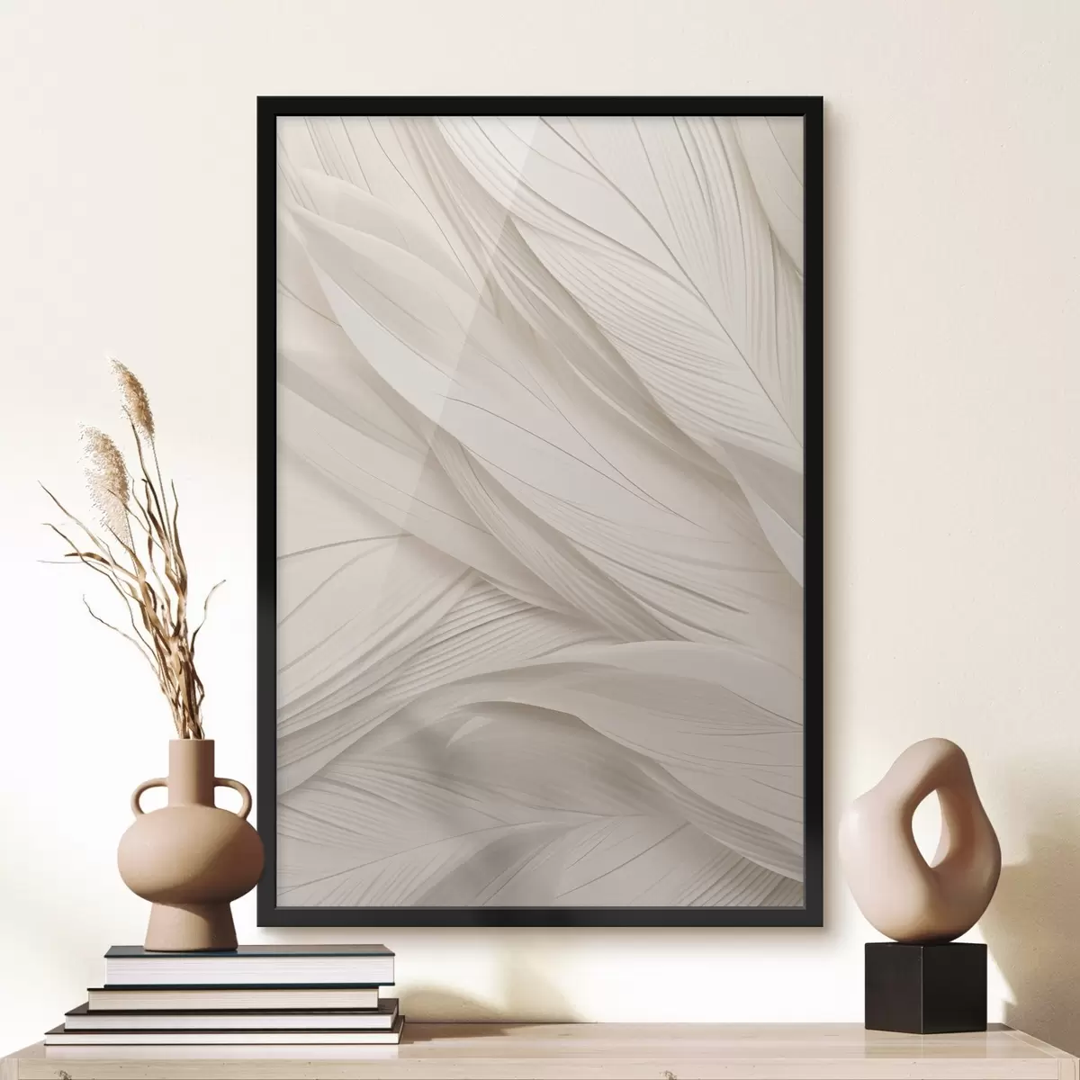 Poster Abstracție texturată în nuanțe de bej f49378