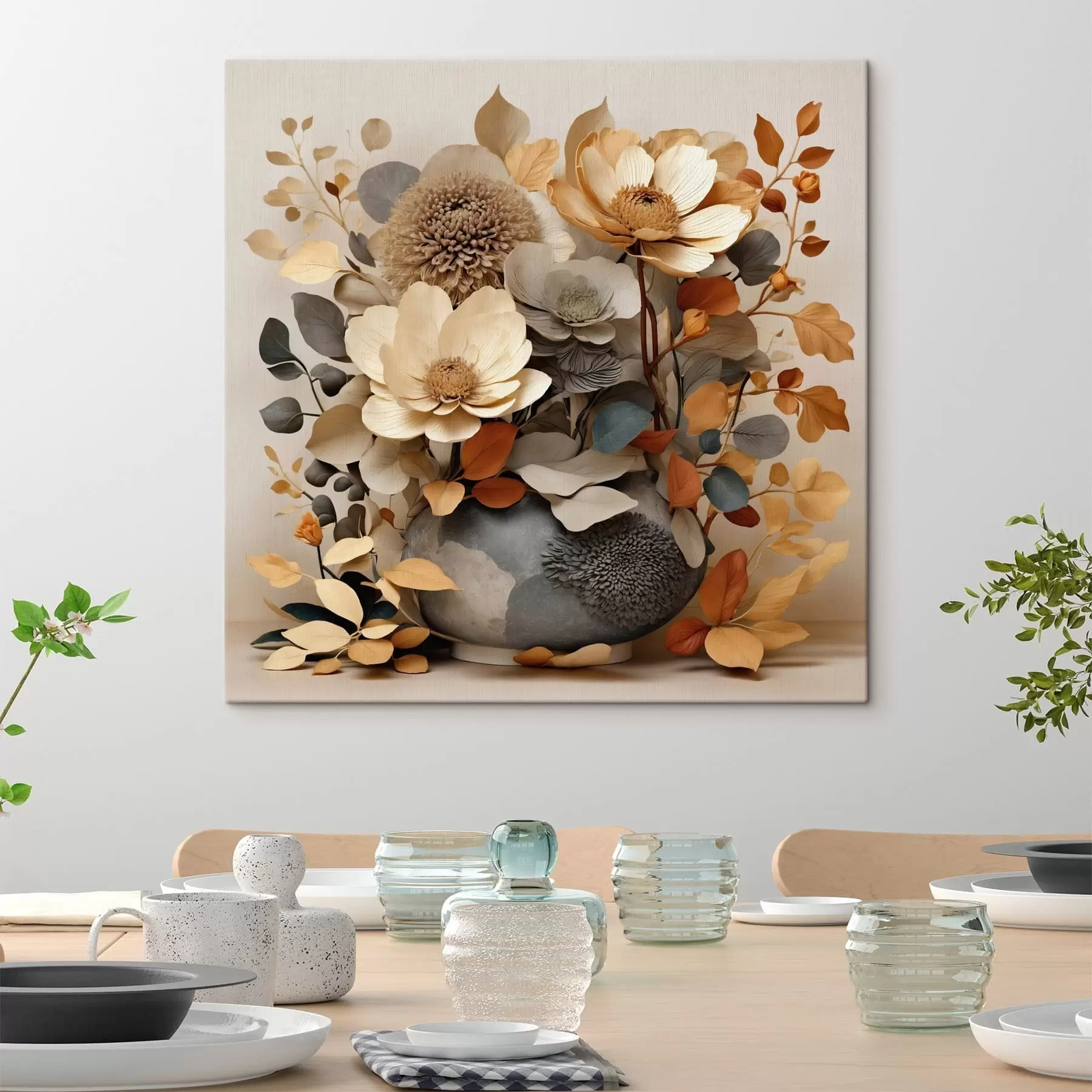 Tablouri Aranjament floral într-o vază decorativă s49362