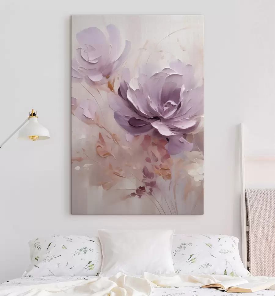 Tablouri Acuarelă cu bujor liliac s49734