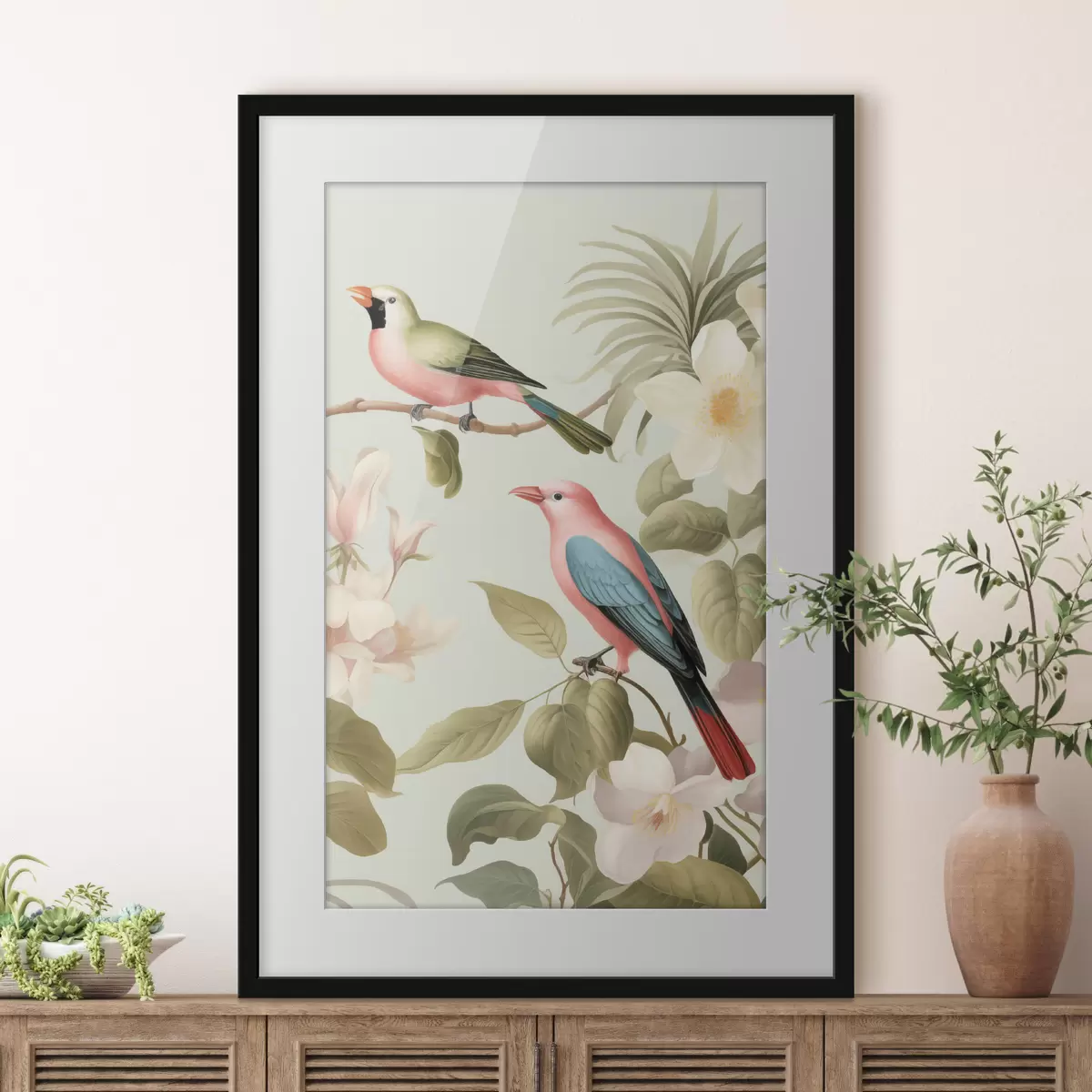 Poster Colibri într-o grădină înflorită f49733