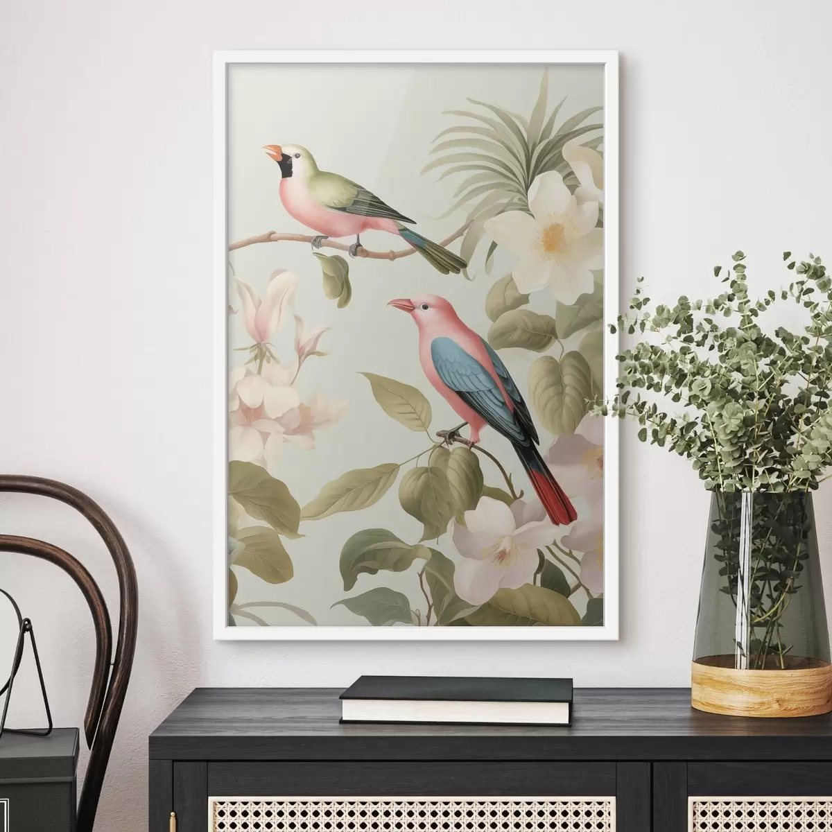 Poster Colibri într-o grădină înflorită f49733