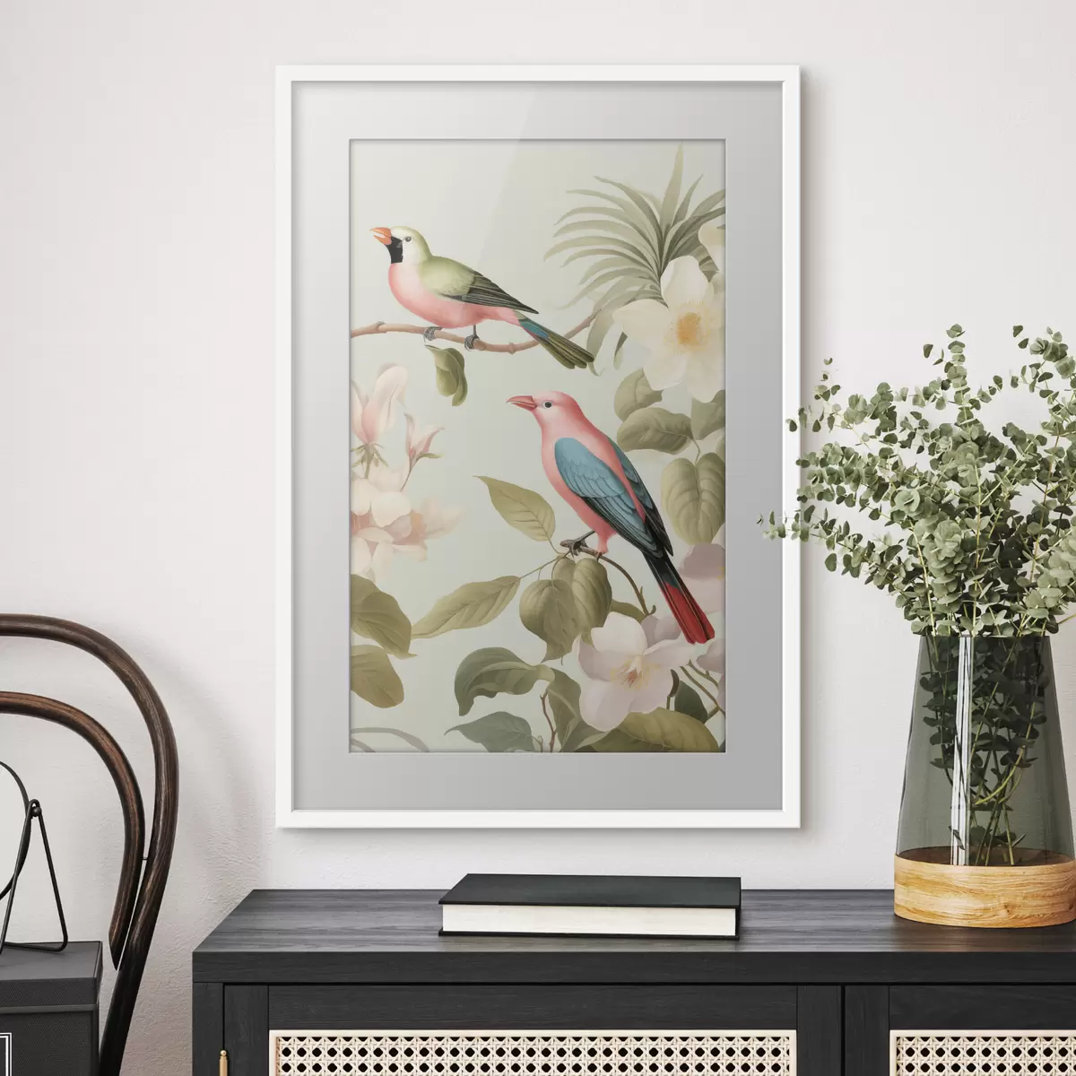 Poster Colibri într-o grădină înflorită f49733