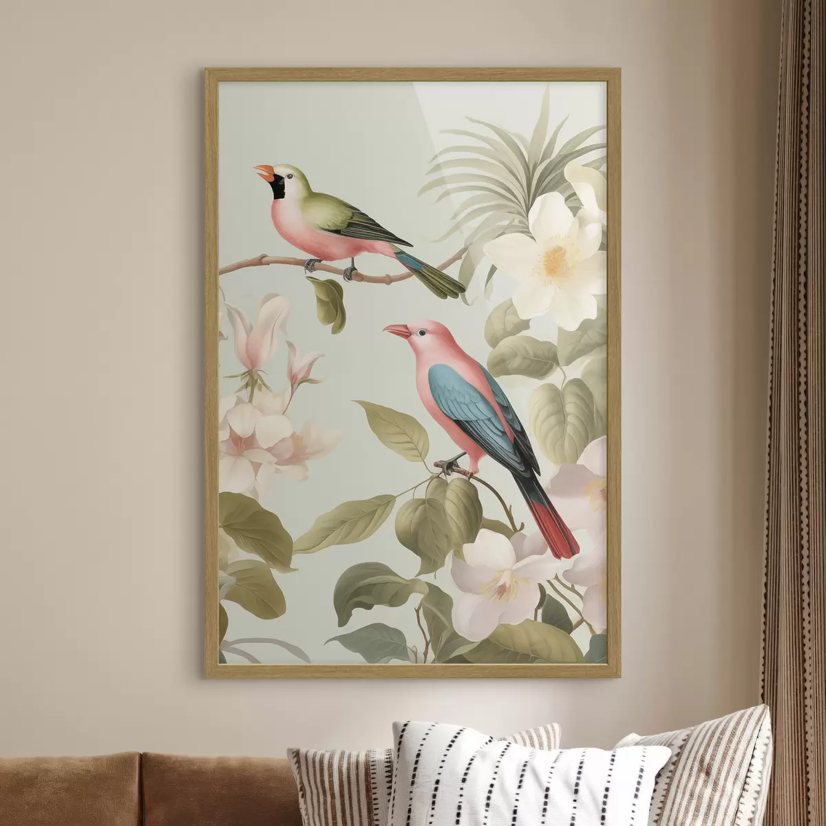 Poster Colibri într-o grădină înflorită f49733