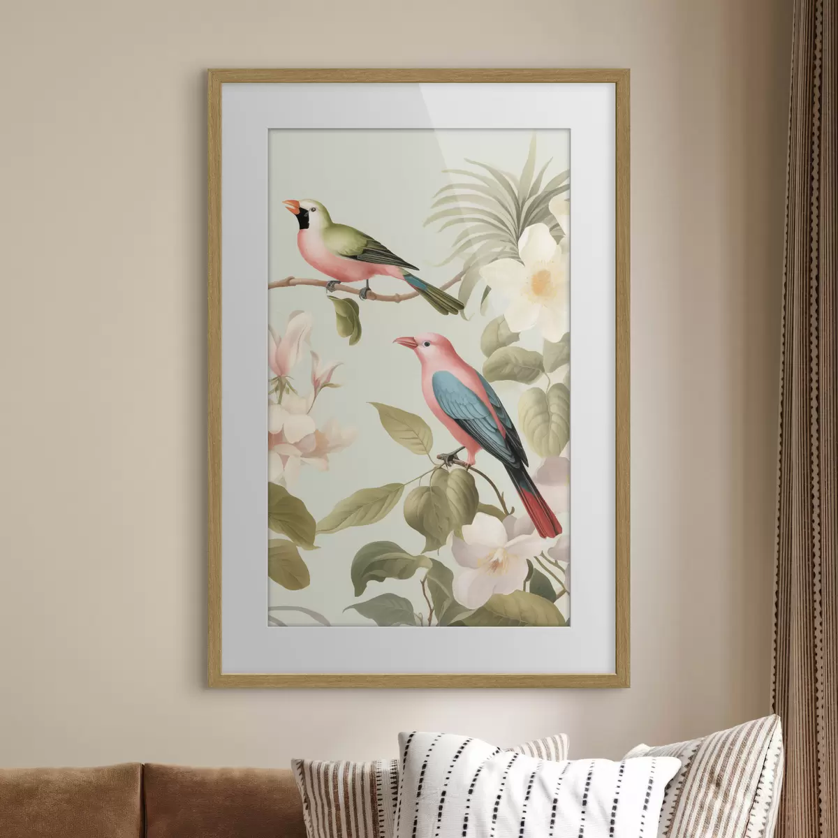 Poster Colibri într-o grădină înflorită f49733