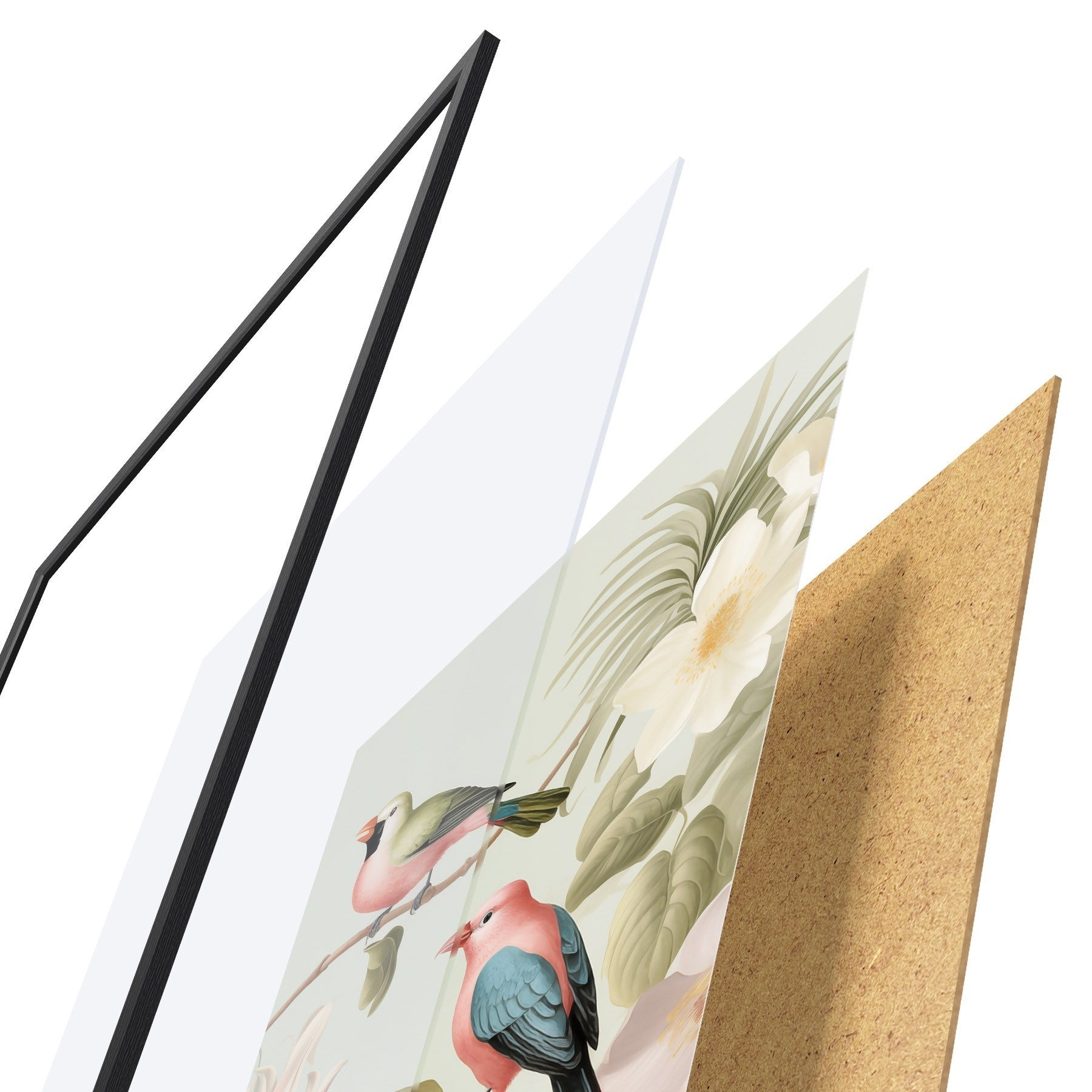 Poster Colibri într-o grădină înflorită f49733