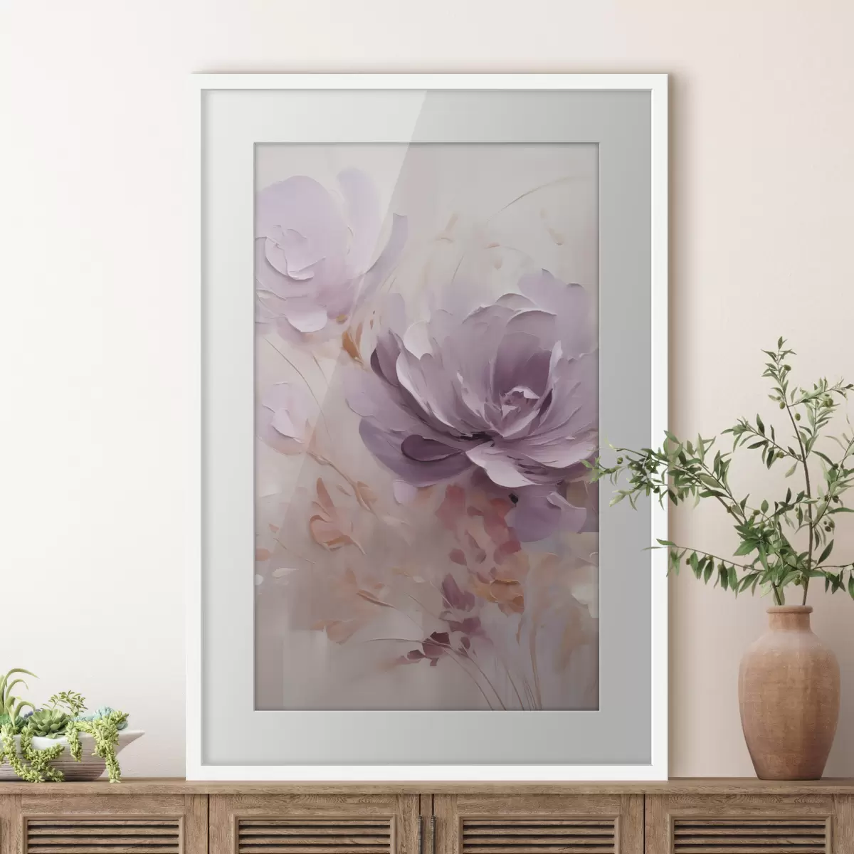 Poster Acuarelă cu bujor liliac f49734