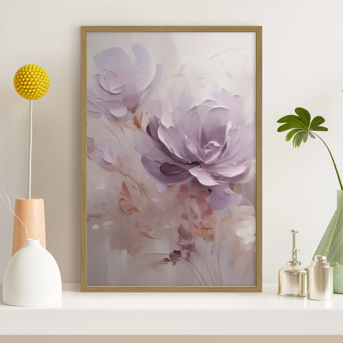 Poster Acuarelă cu bujor liliac f49734