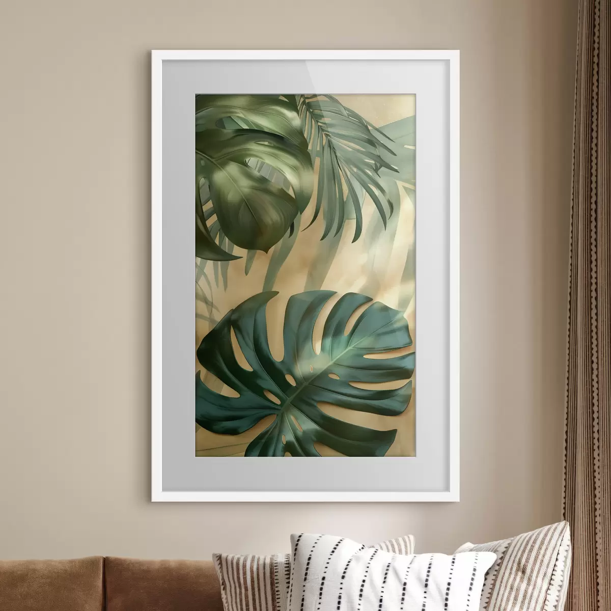 Poster Monstera și frunze tropicale f49552