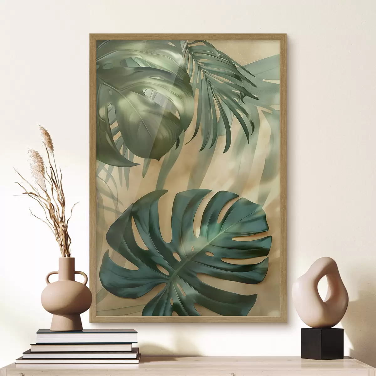 Poster Monstera și frunze tropicale f49552