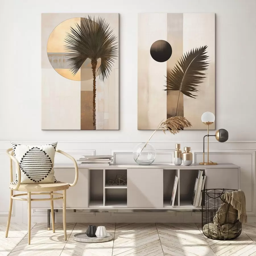 Tablouri Abstracții cu frunze tropicale m30550