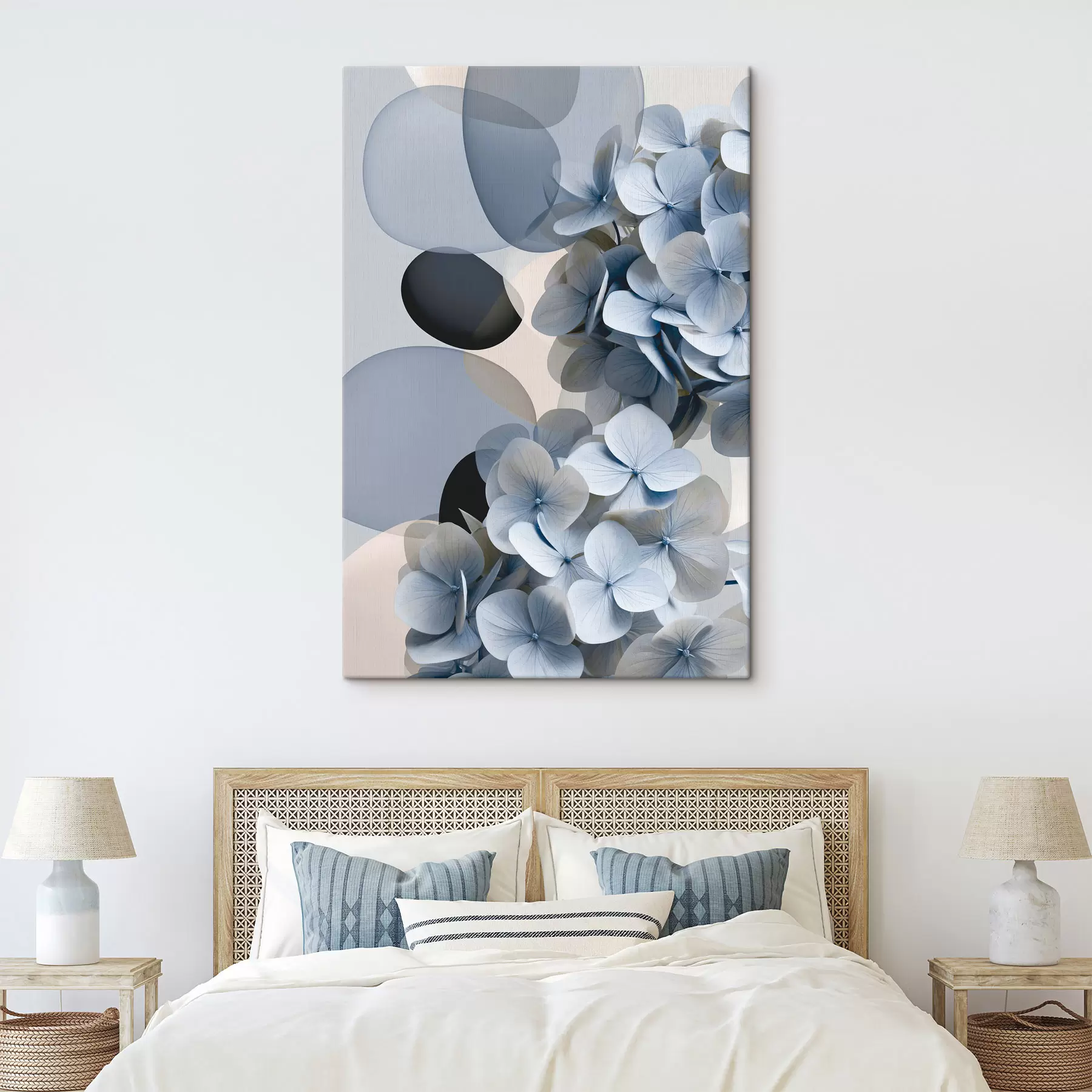 Tablouri O abstracție modernă cu hortensii s49699