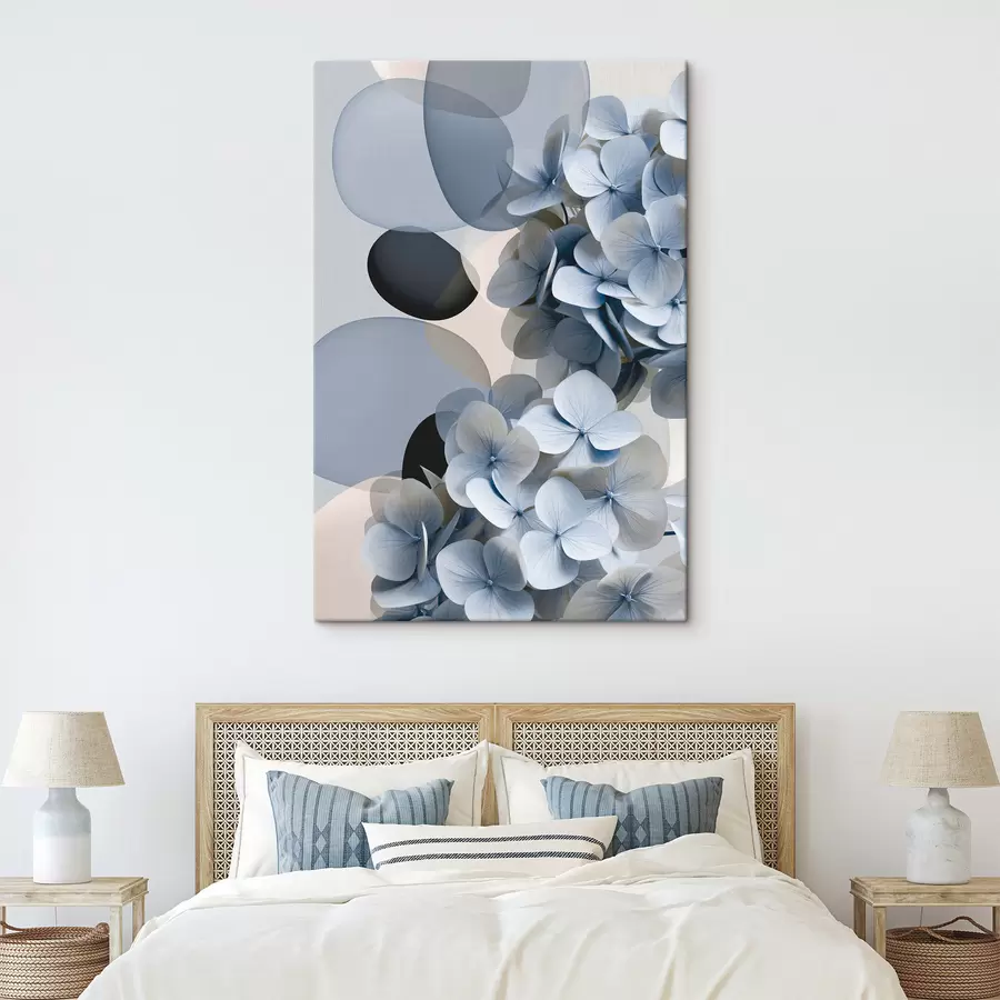 Tablouri O abstracție modernă cu hortensii s49699