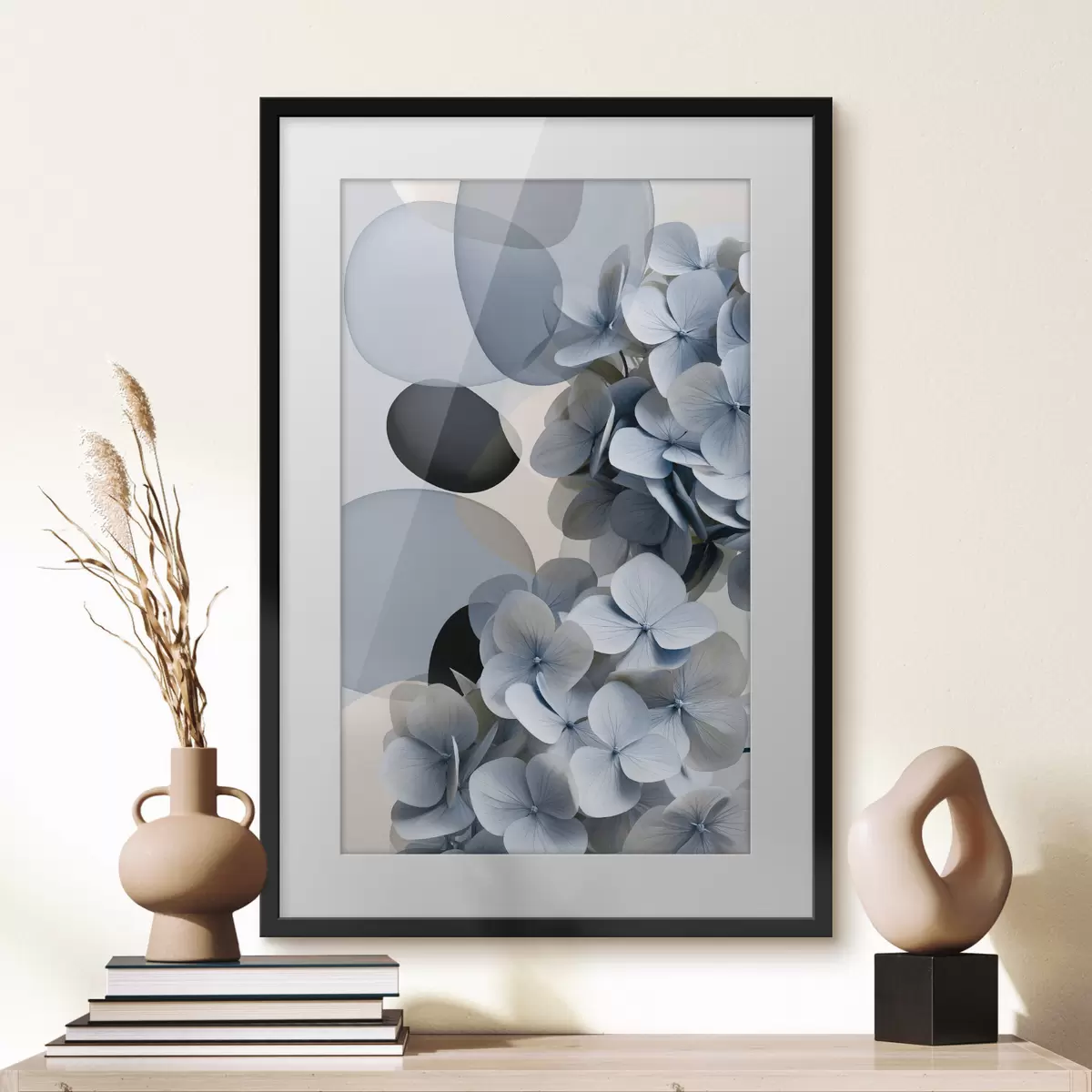 Poster O abstracție modernă cu hortensii f49699