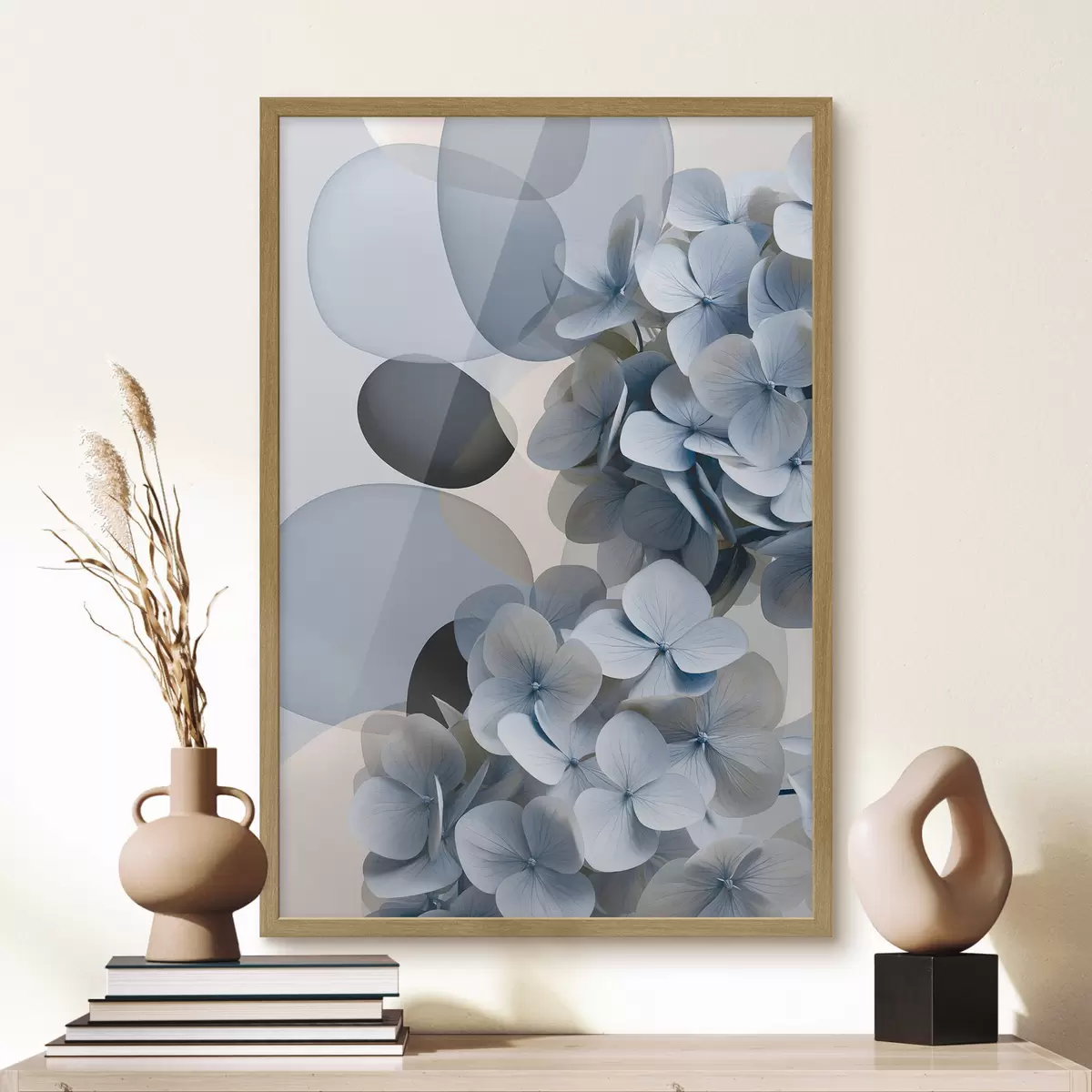 Poster O abstracție modernă cu hortensii f49699