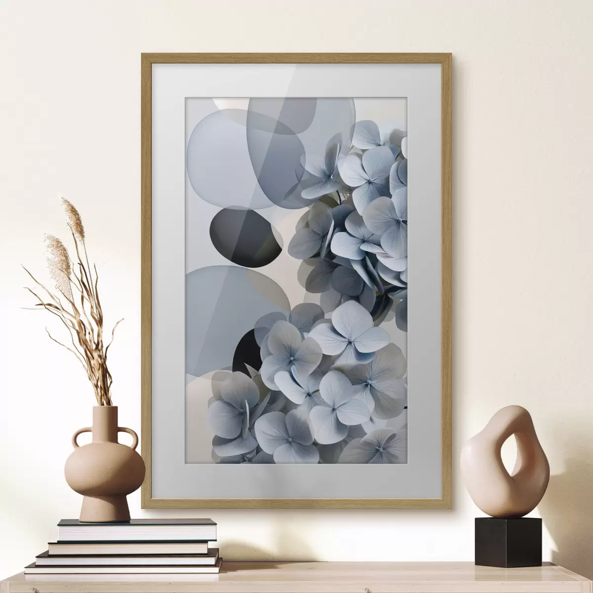 Poster O abstracție modernă cu hortensii f49699