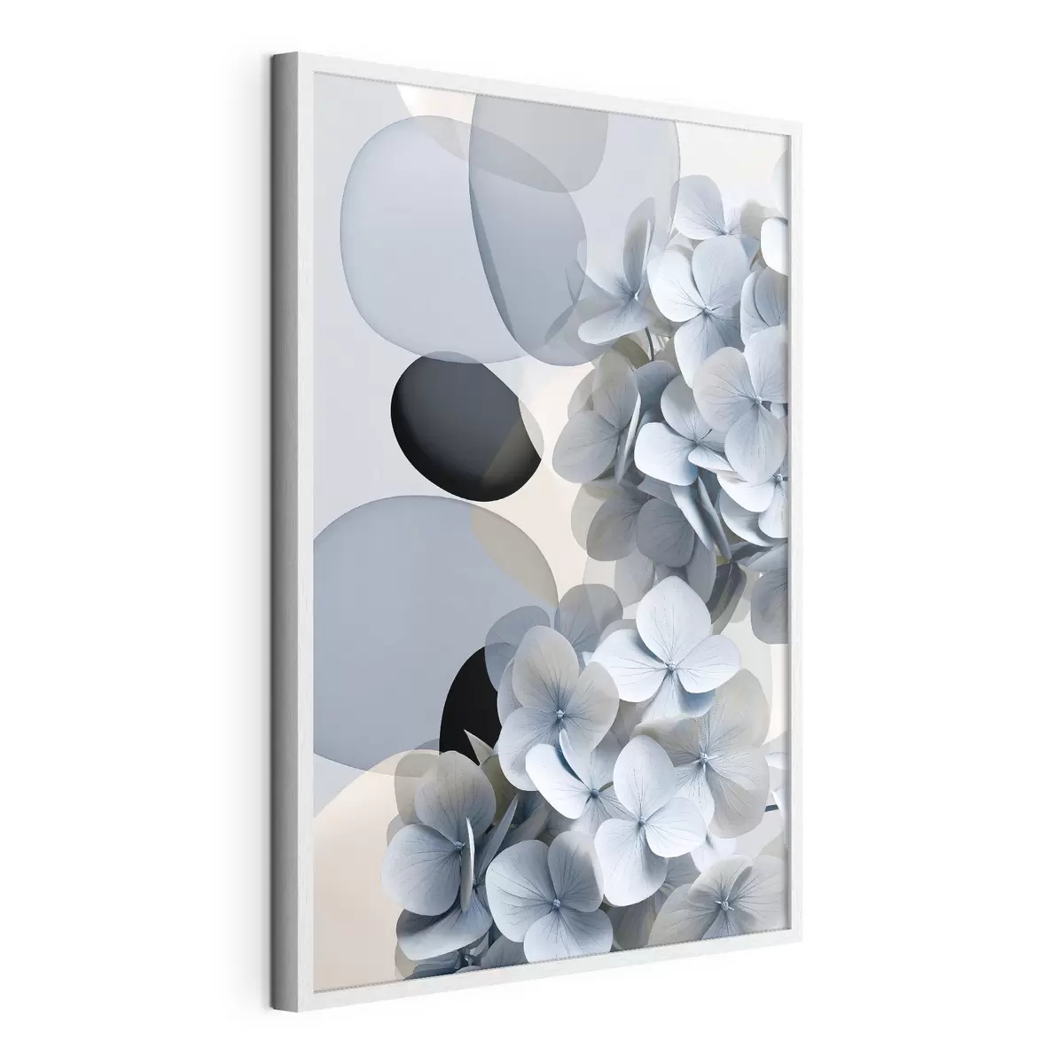 Poster O abstracție modernă cu hortensii f49699