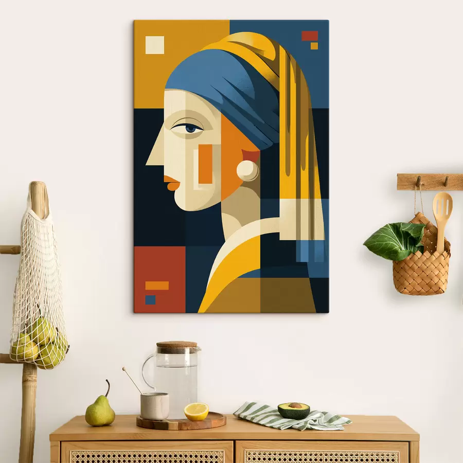 Tablouri Portret geometric al unei femei s49825