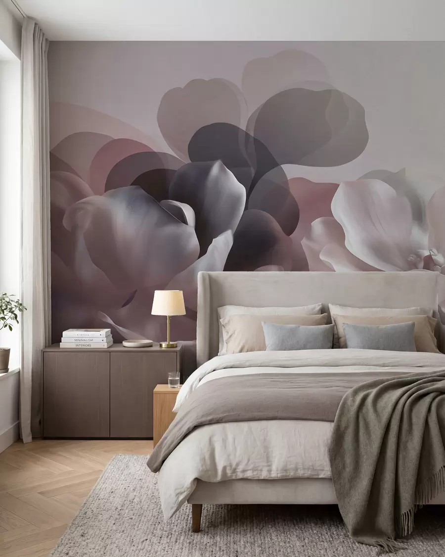 fototapet Compoziție florală abstractă cu magnolii w09930