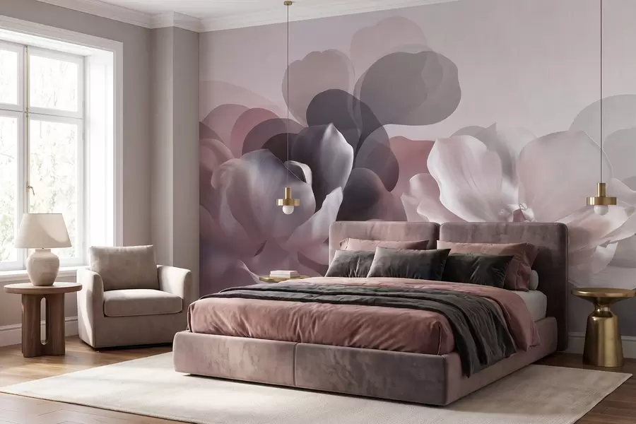 fototapet Compoziție florală abstractă cu magnolii w09930