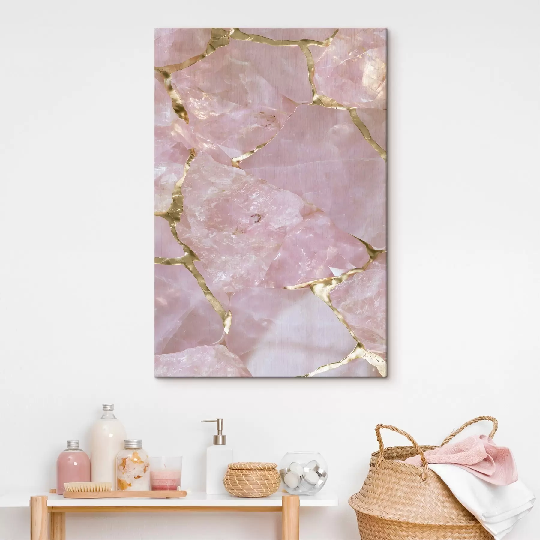 Tablouri Textura cuarțului roz s49873