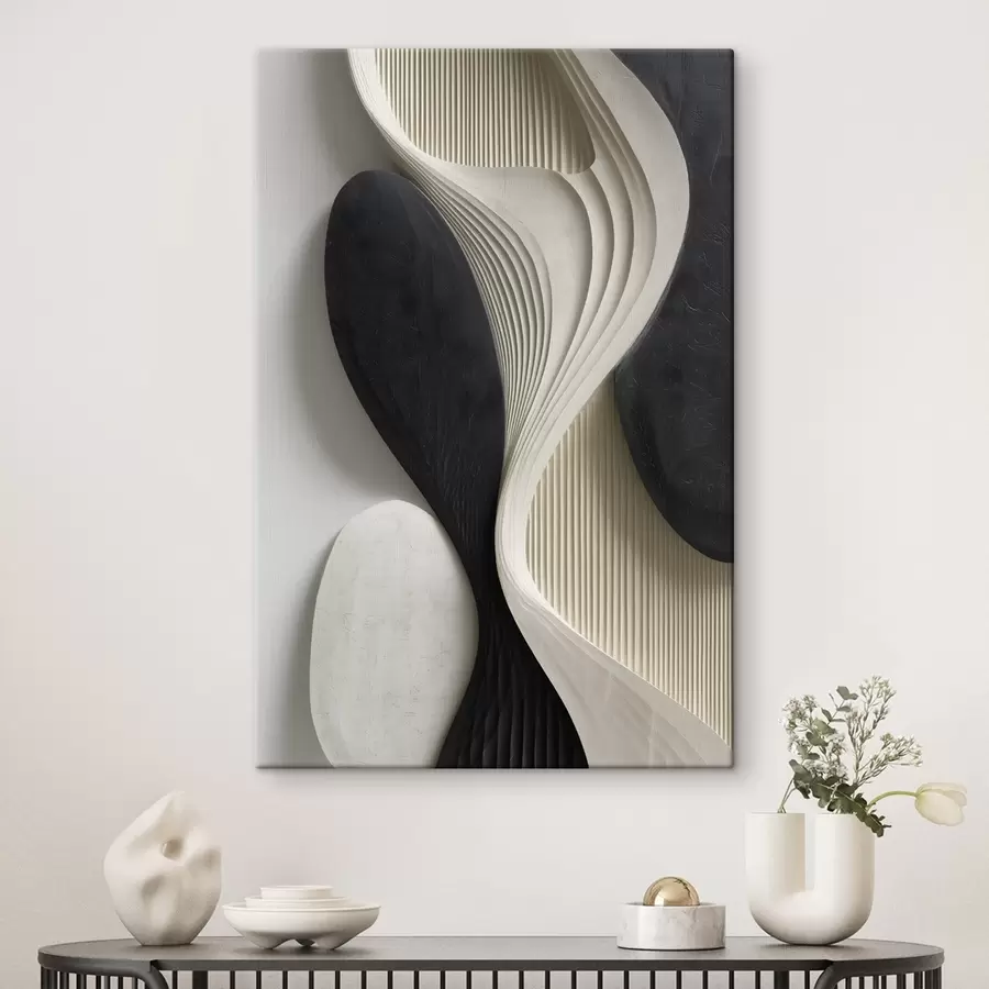 Tablouri O imitație a artei reliefului arhitectural; geometrie abstractă organică. s49874