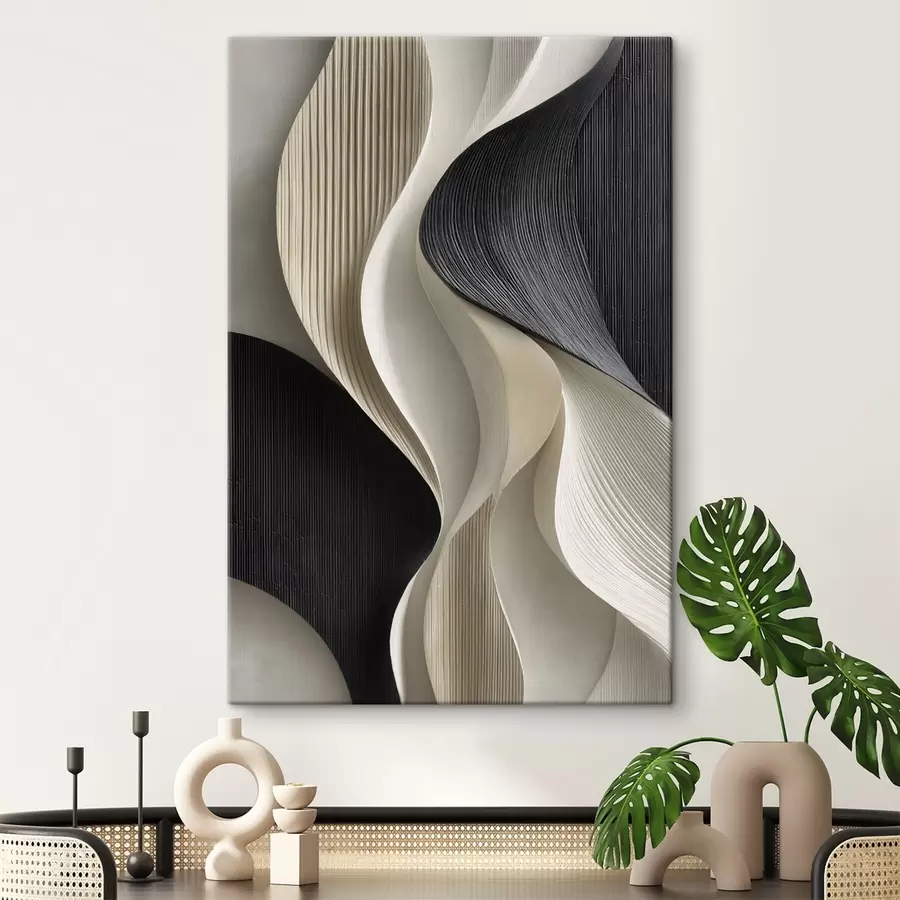Tablouri O imitație a artei reliefului arhitectural; geometrie abstractă organică. s49875