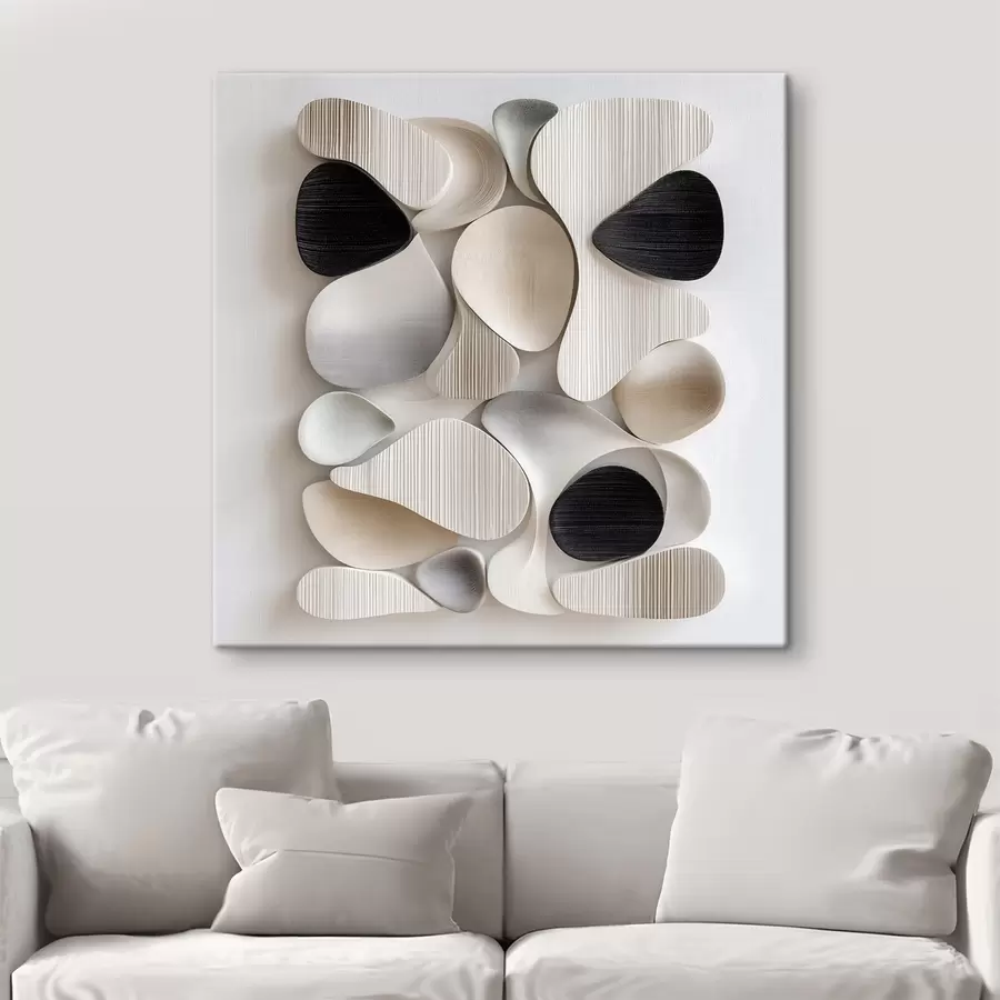 Tablouri O compoziție în stilul unui basorelief arhitectural modern s49889