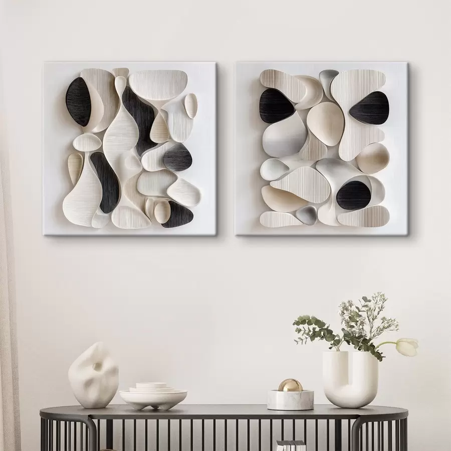 Tablouri O compoziție în stilul unui basorelief arhitectural modern m30729