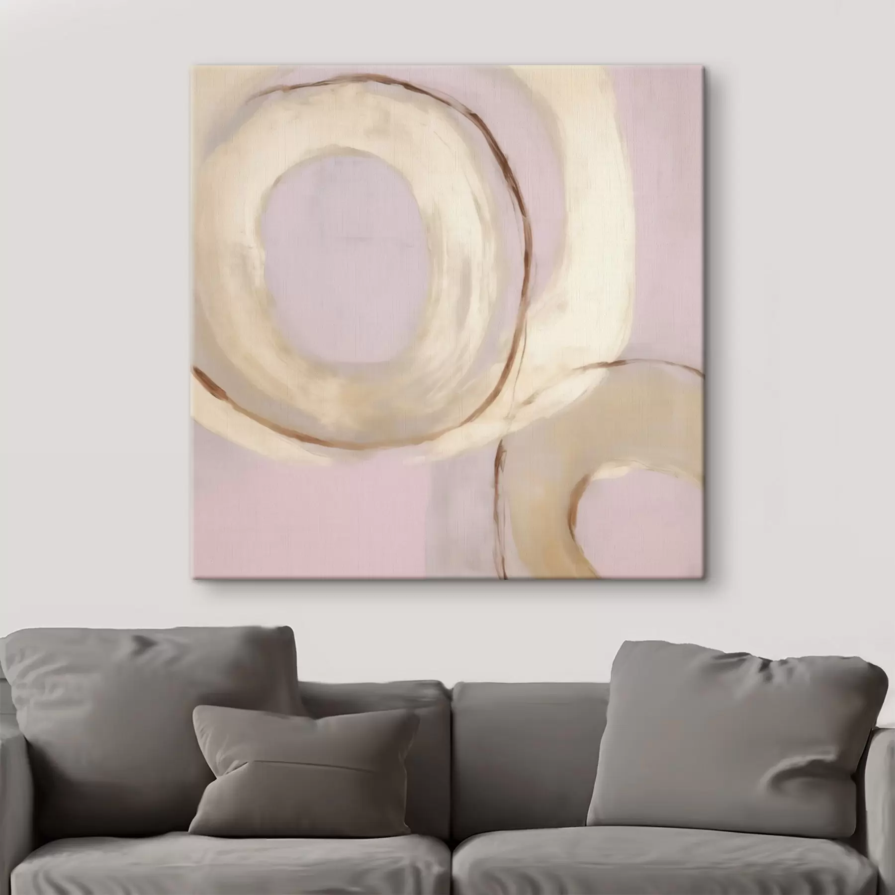 Tablouri Cercuri abstracte, imitație de pictură s49903