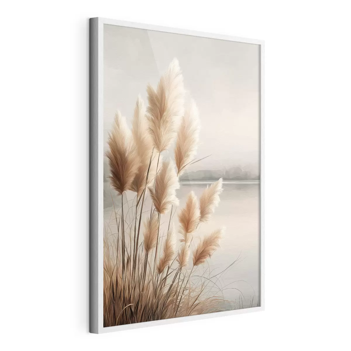 Poster Iarbă de pampas lângă râu f49925
