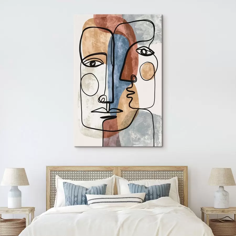 fototapet Fețe abstracte s49758