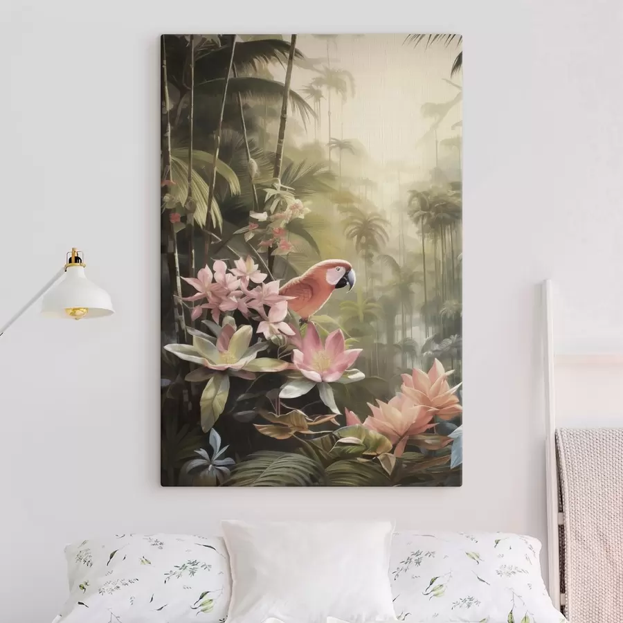fototapet Flamingo în zonele tropicale s50026