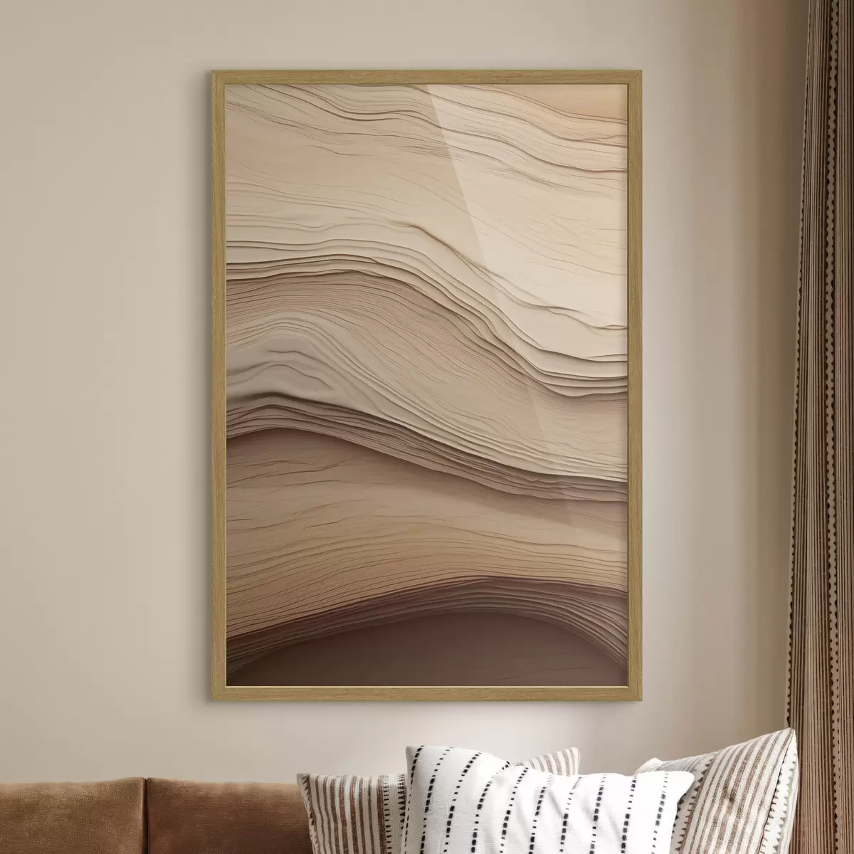 Poster Abstracție bej f50023