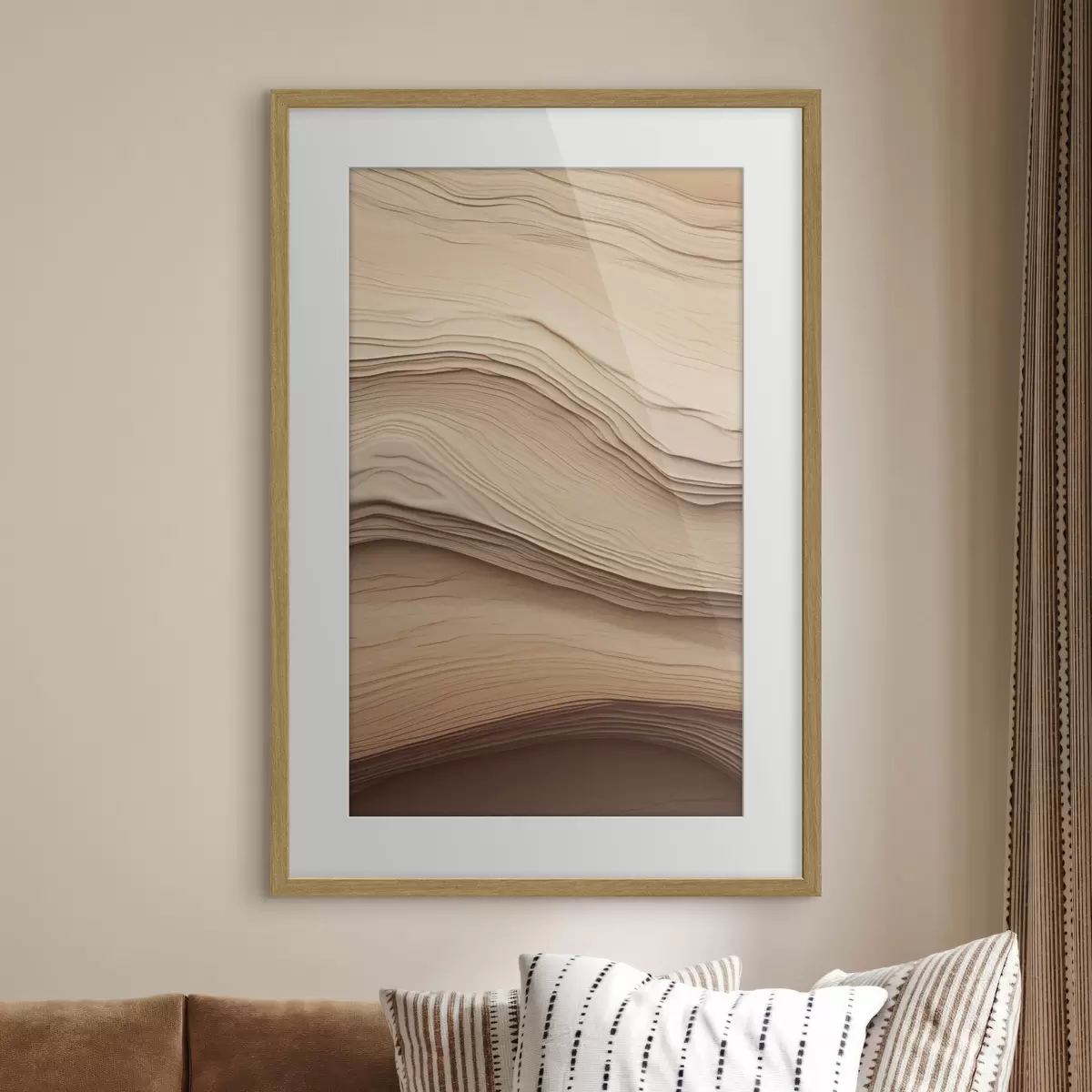 Poster Abstracție bej f50023