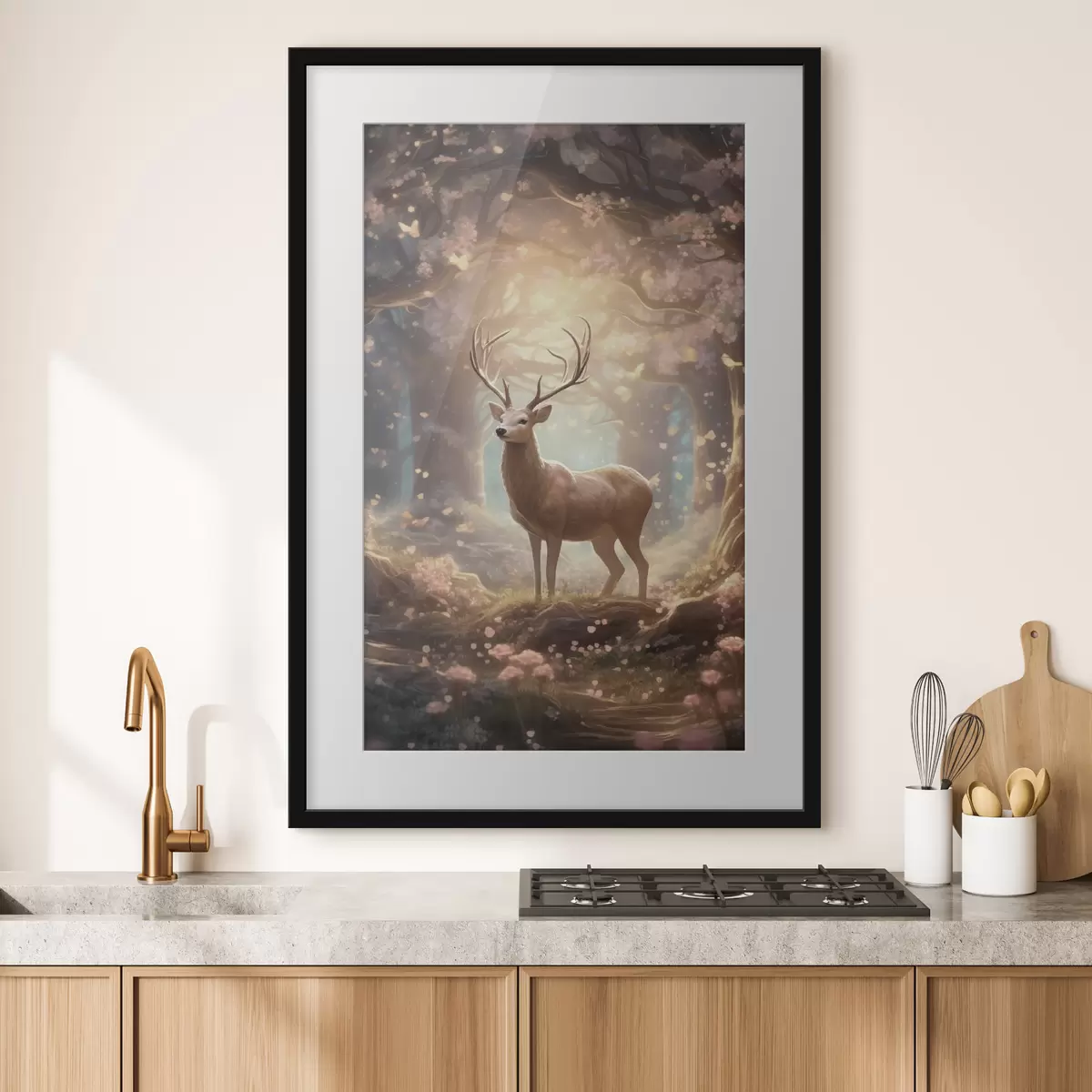 Poster Căprioară în pădure f50028