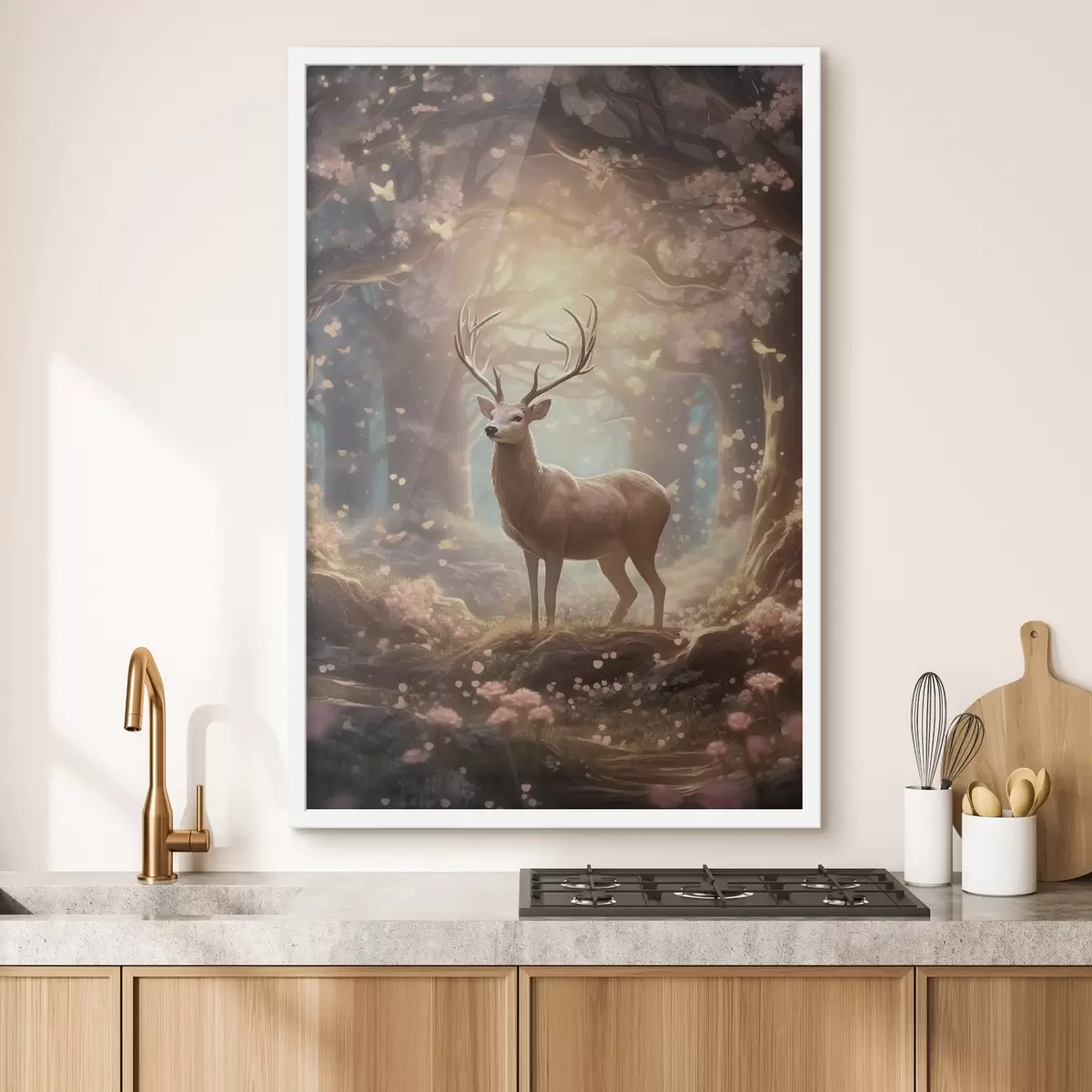 Poster Căprioară în pădure f50028