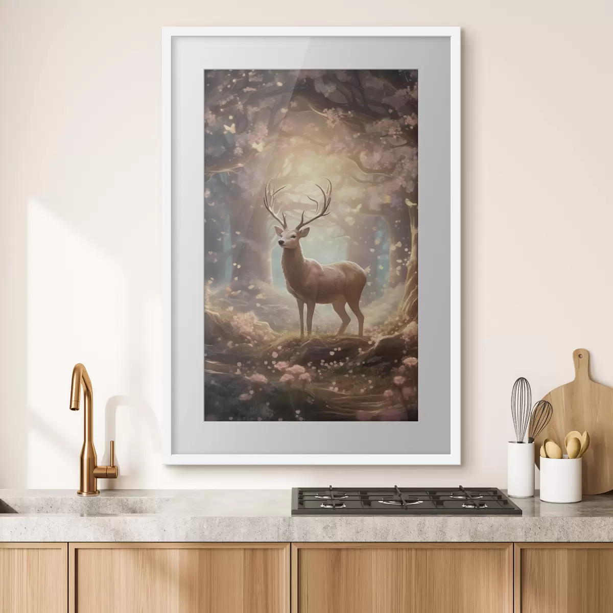 Poster Căprioară în pădure f50028