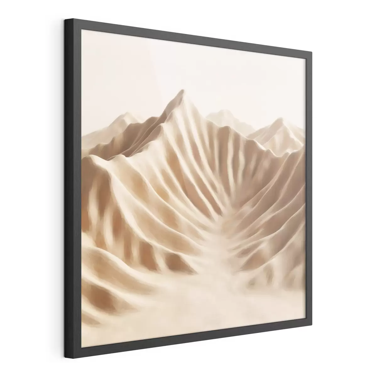Poster Dune decorative cu textură, într-o paletă de culori bej, în stilul artei contemporane f49728