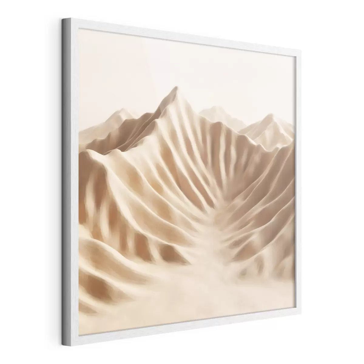 Poster Dune decorative cu textură, într-o paletă de culori bej, în stilul artei contemporane f49728