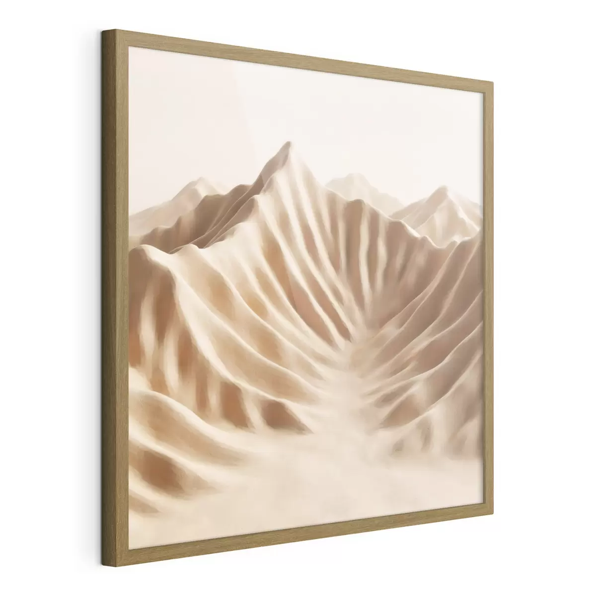 Poster Dune decorative cu textură, într-o paletă de culori bej, în stilul artei contemporane f49728