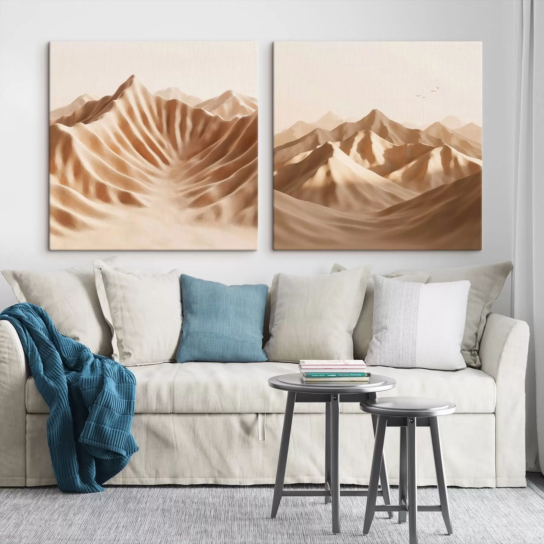 Tablouri Compoziție naturală cu un joc de umbre pe dune, în stil minimalist m30656