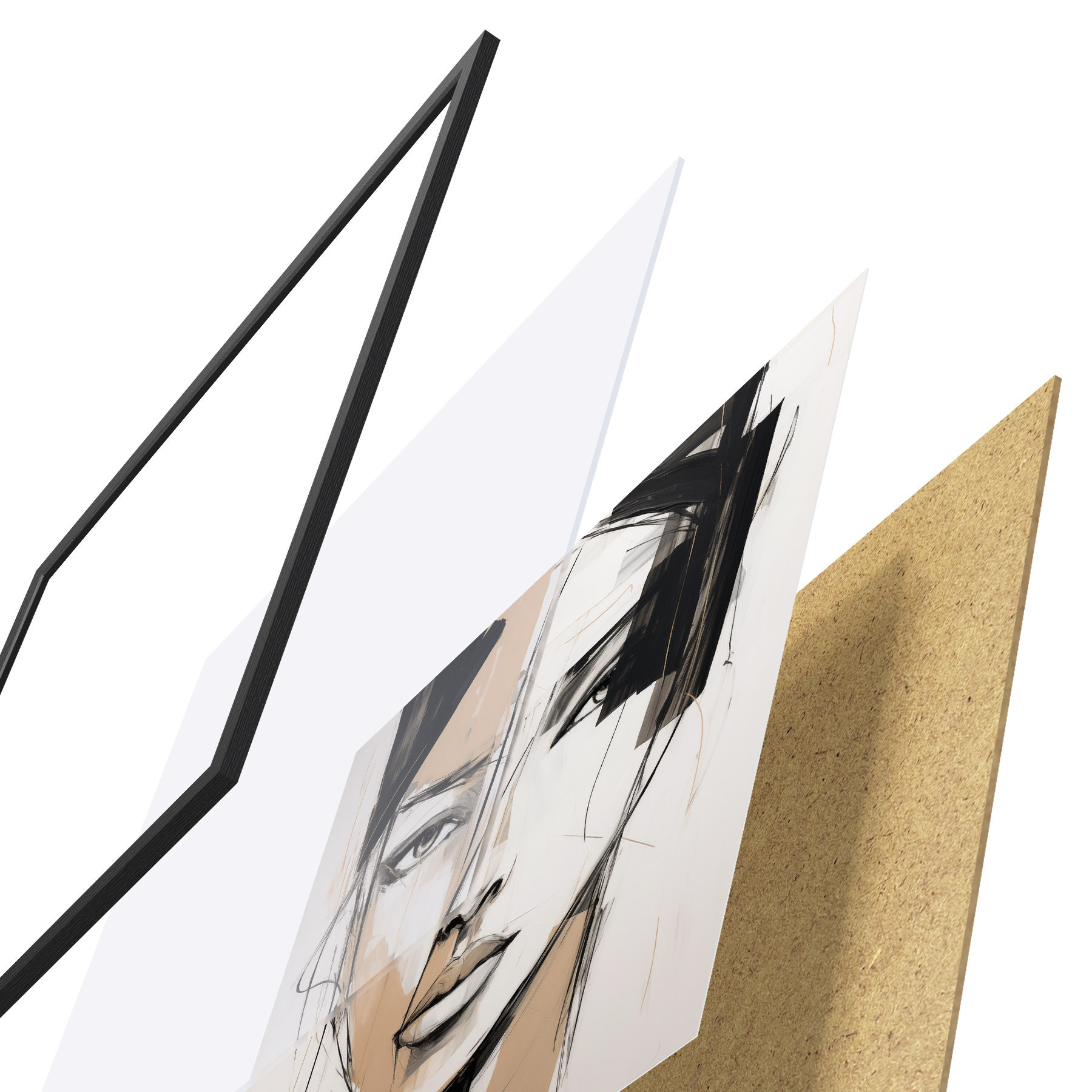 Poster Portret abstract f50049